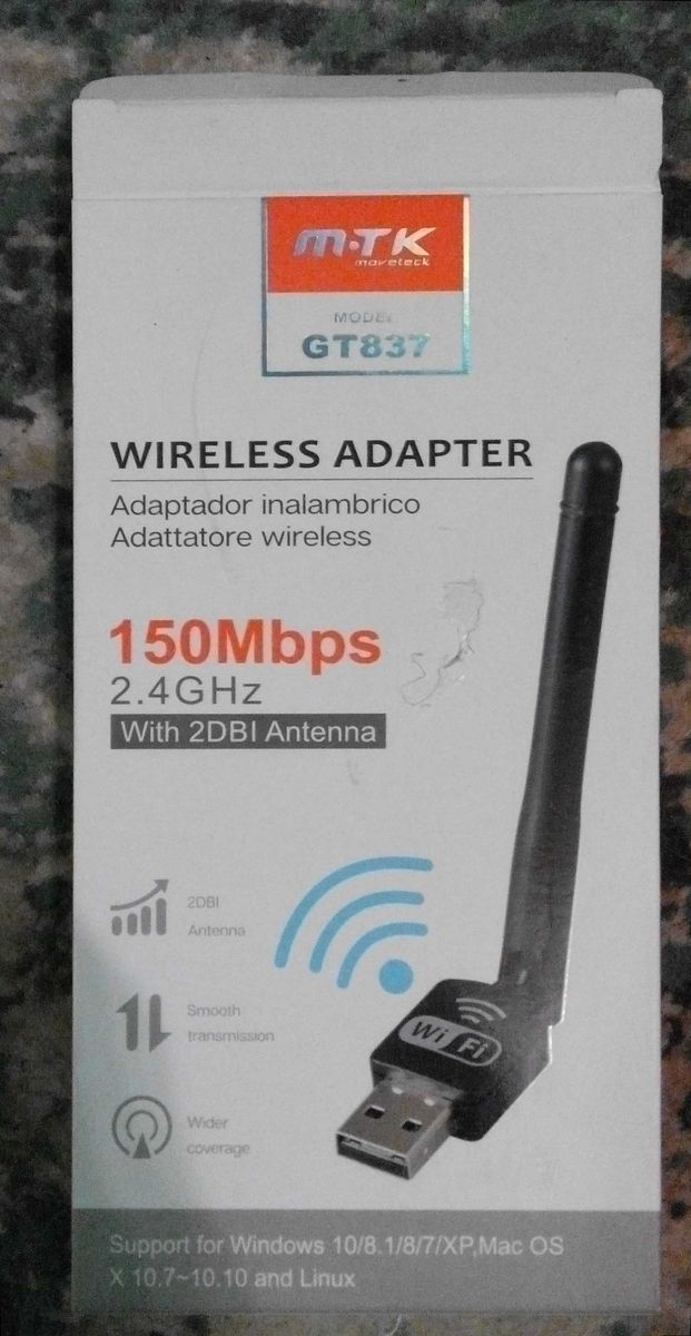 Clé WiFi USB Wireless Adaptateur 600Mbps Dongle 2.4/ 5GHz Double Bande  Antenne